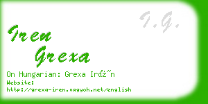 iren grexa business card